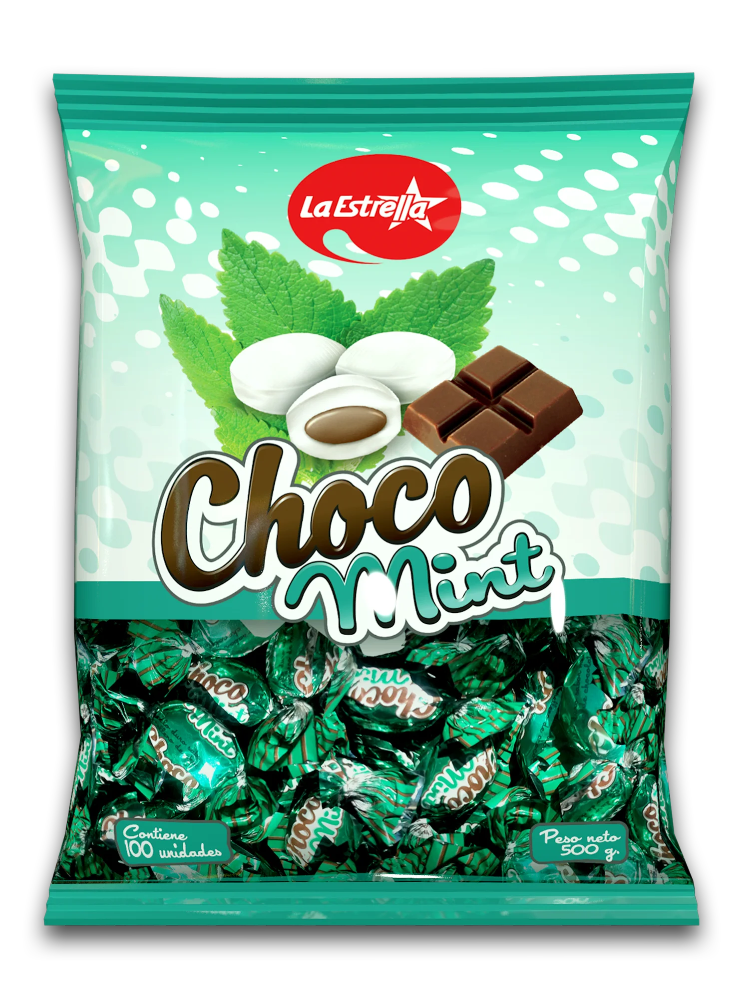productos dulces caramelos duros choco mint chocolate menta